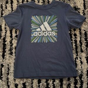Adidas Kids Blue Graphic T-Shirt- Size 5